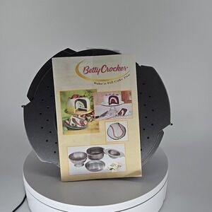 Vintage Betty Crocker Bake'n Fill 4 Piece Pan Set Complete W/ Recipe Book No Box